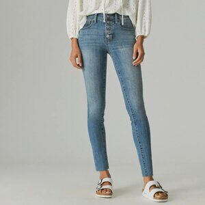 Lucky Brand Bridgette High Rise Ankle Skinny Jeans | Light Wash | Size 10/30A